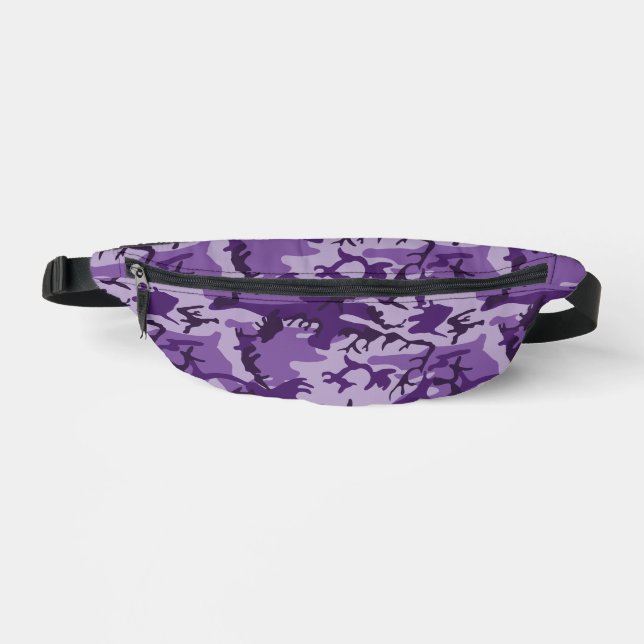 Lila Camouflage, Militär, Armee Bauchtasche (Vorderseite)