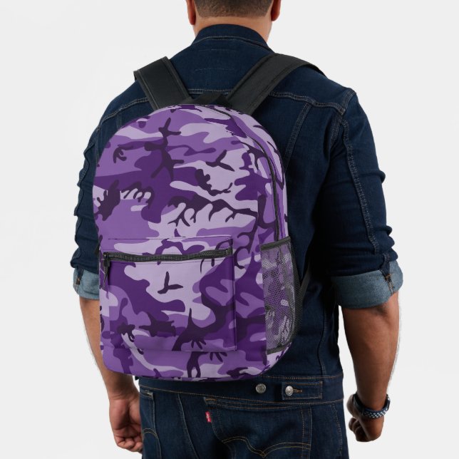 Lila Camouflage, Militär, Armee Bedruckter Rucksack (Insitu (Modell))