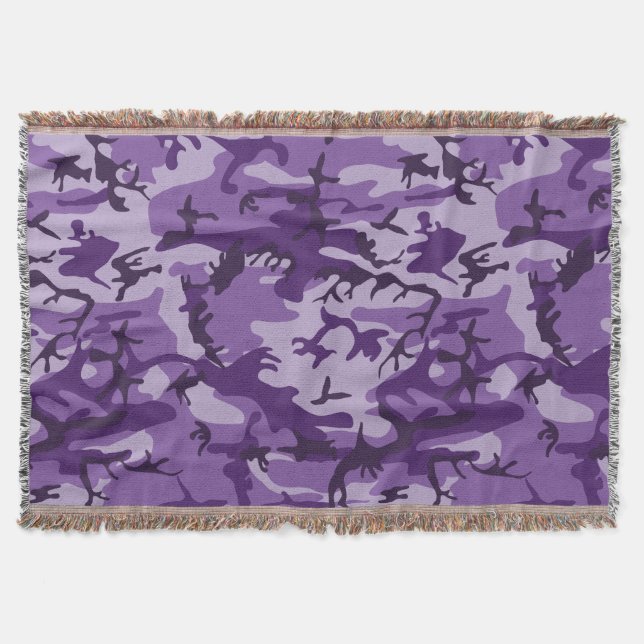 Lila Camouflage, Militär, Armee Decke (Vorderseite)