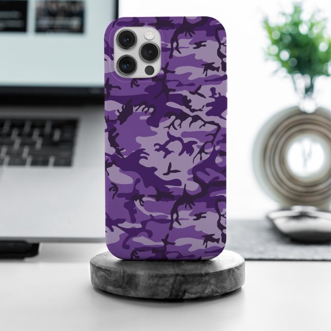 Lila Camouflage, Militär, Armee iPhone 15 Pro Max Hülle (Von Creator hochgeladen)