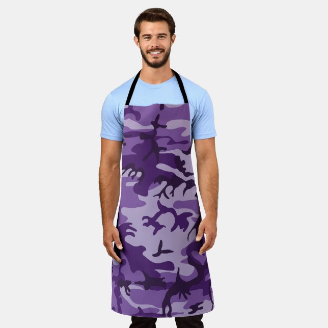 Lila Camouflage, Militär, Armee Schürze (Getragen)