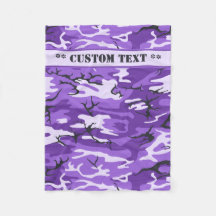 Lila Camouflage mit kundenspezifischem Text