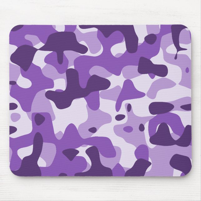 Lila Camouflage Mousepad (Vorne)