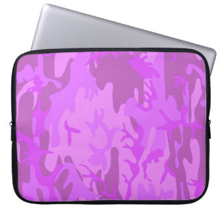Lila Camouflage-Muster Laptopschutzhülle