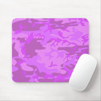 Lila Camouflage-Muster Mousepad