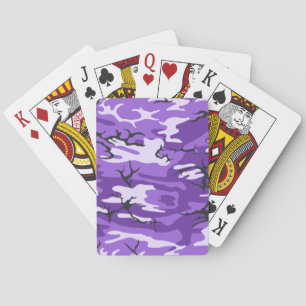 Lila Camouflage Playing Cards Spielkarten
