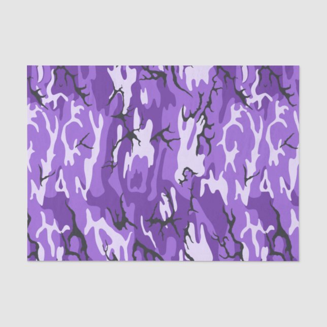 Lila Camouflage Seidenpapier (Vorderseite)