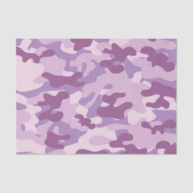Lila Camouflage Seidenpapier (Vorderseite)