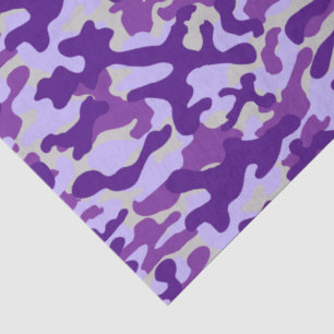 Lila Camouflage  Seidenpapier