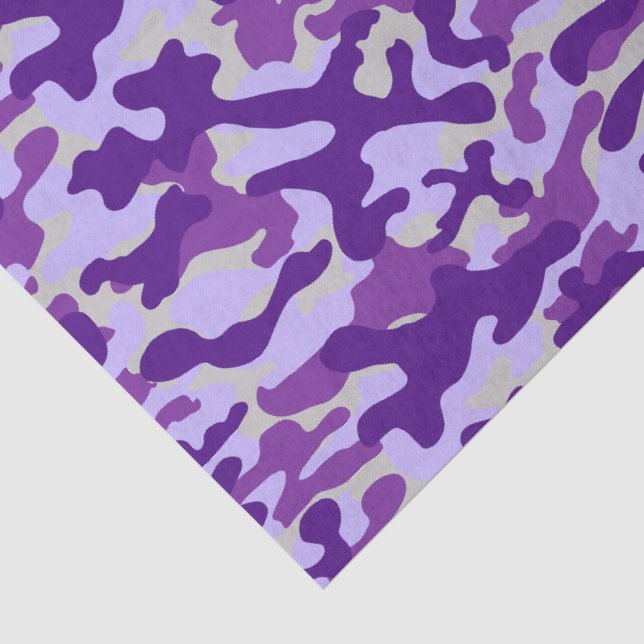 Lila Camouflage  Seidenpapier (Detail)