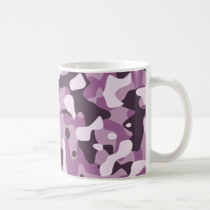 Lila Camouflage-Tasse Kaffeetasse