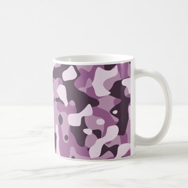 Lila Camouflage-Tasse Kaffeetasse (Rechts)