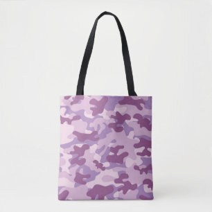 Lila Camouflage Tote Bag Tasche