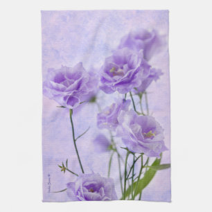 Lila Campanella Blume Makro Handtuch