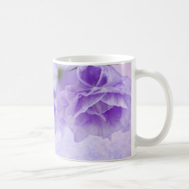 Lila Campanella Blume Makro Kaffeetasse (Rechts)