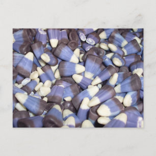 Lila Candy Corn Postkarte