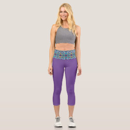 lila capri leggings