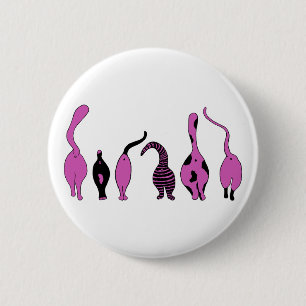 Lila Cat-Hintern Button