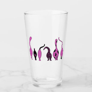 Lila Cat-Hintern Glas
