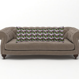 Lila Cattleya Orchias Blumenmuster Kissen