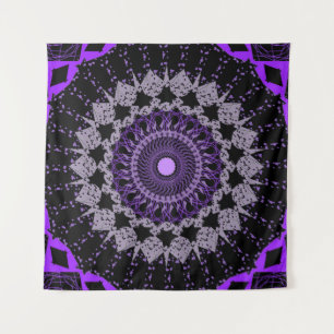 Lila Chakra Tapestes - Spirituelle Wände Kunst Wandteppich
