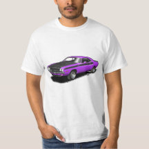 Lila Challenger Classic-Auto-T-Shirt