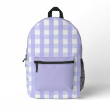 Lila Checkprint Nähbeutel schneiden