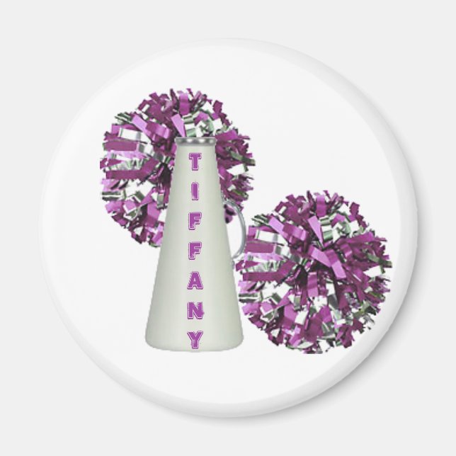 Lila Cheerleader Magnet (Vorne)