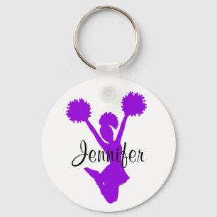 Lila Cheerleader-Schlüsselkette Schlüsselanhänger