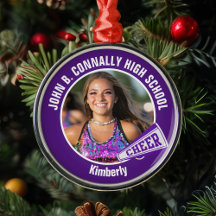 Lila Cheleader Foto Hochschule Weihnachten
