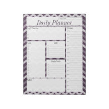 Lila Chevron Tagesplaner