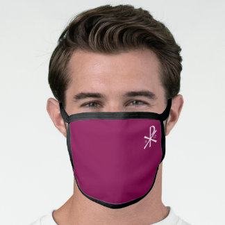 Lila Chi-Rho-Maske Mund-Nasen-Maske