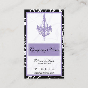 lila Chic-Geschäfts-Karten Visitenkarte