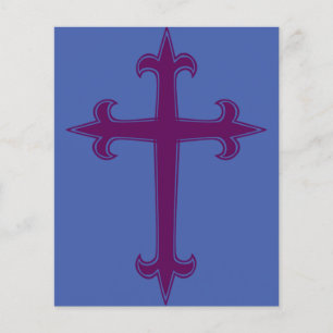 Lila christliches Kreuz