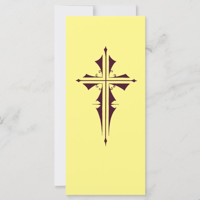 Lila Christliches Kreuz (Vorderseite)