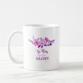 Lila Christliches Zitat Kaffeetasse