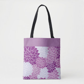 Lila Chrysanthemum Tasche