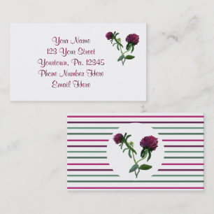 Lila Closing Blume Business Card Visitenkarte