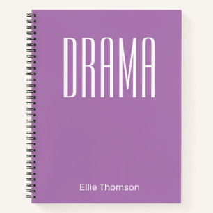 Lila Club für Personalisierte Dramen Notizbuch