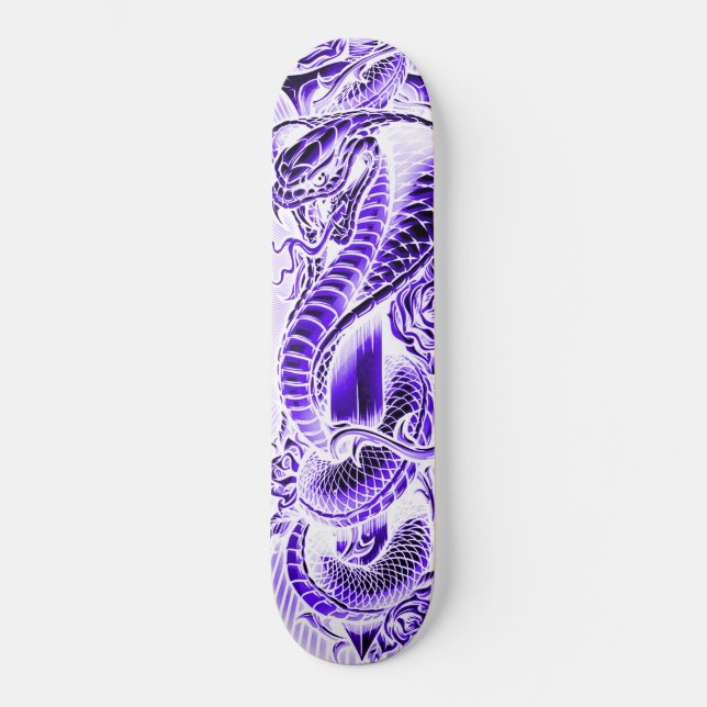 Lila Cobra Classic Skate Deck Skateboard (Vorderseite)