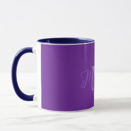 Lila Combo-Tasse für Monogramm Tasse