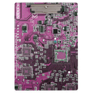Lila Computergehäuse Klemmbrett