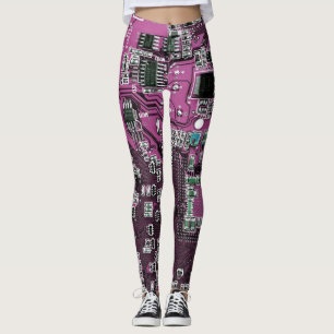 Lila Computergehäuse Leggings