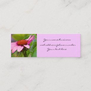 Lila Coneflower Visitenkarten Mini Visitenkarte