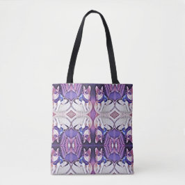 Lila Coole Katze mit Sonnenbrille Tasche