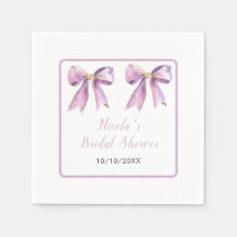 Lila Coquette Bow Brautparty