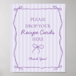 Lila Coquette Bow Lavender Entdeckungsreise durch Poster