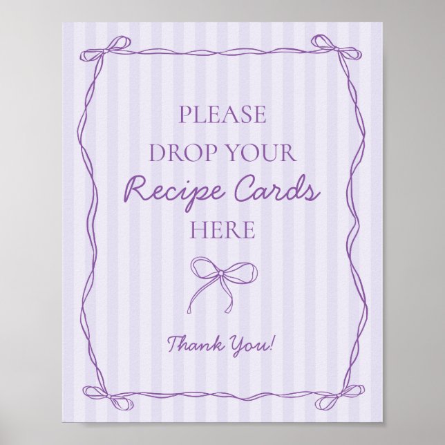 Lila Coquette Bow Lavender Entdeckungsreise durch  Poster (Vorne)