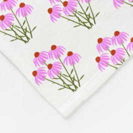 Lila Cornblumen Fleecedecke