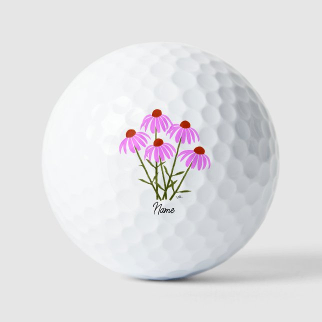 Lila Cornblumen Golfball (Vorderseite)